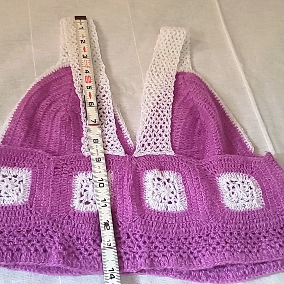 Crop top crochet Hand-made - Picture 4 of 4
